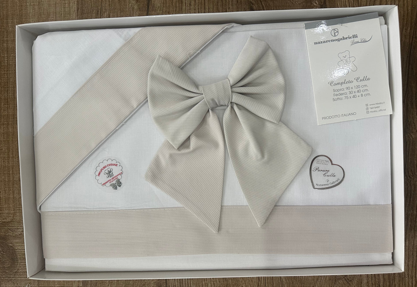 Lenzuola fiocco passeggino