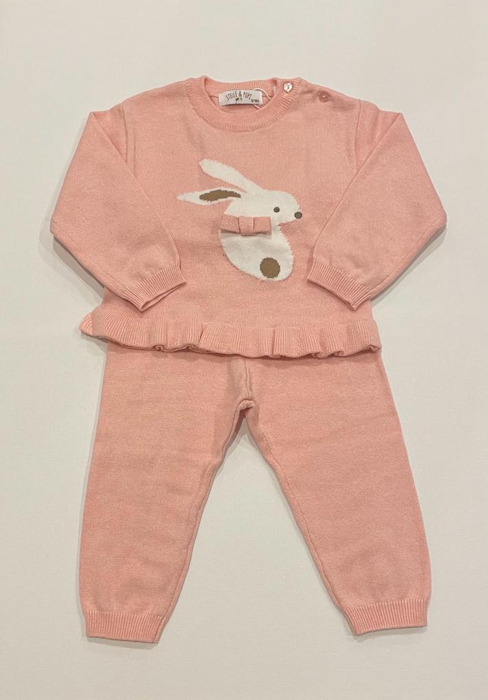 COMPLETO CONIGLIETTO ROSA