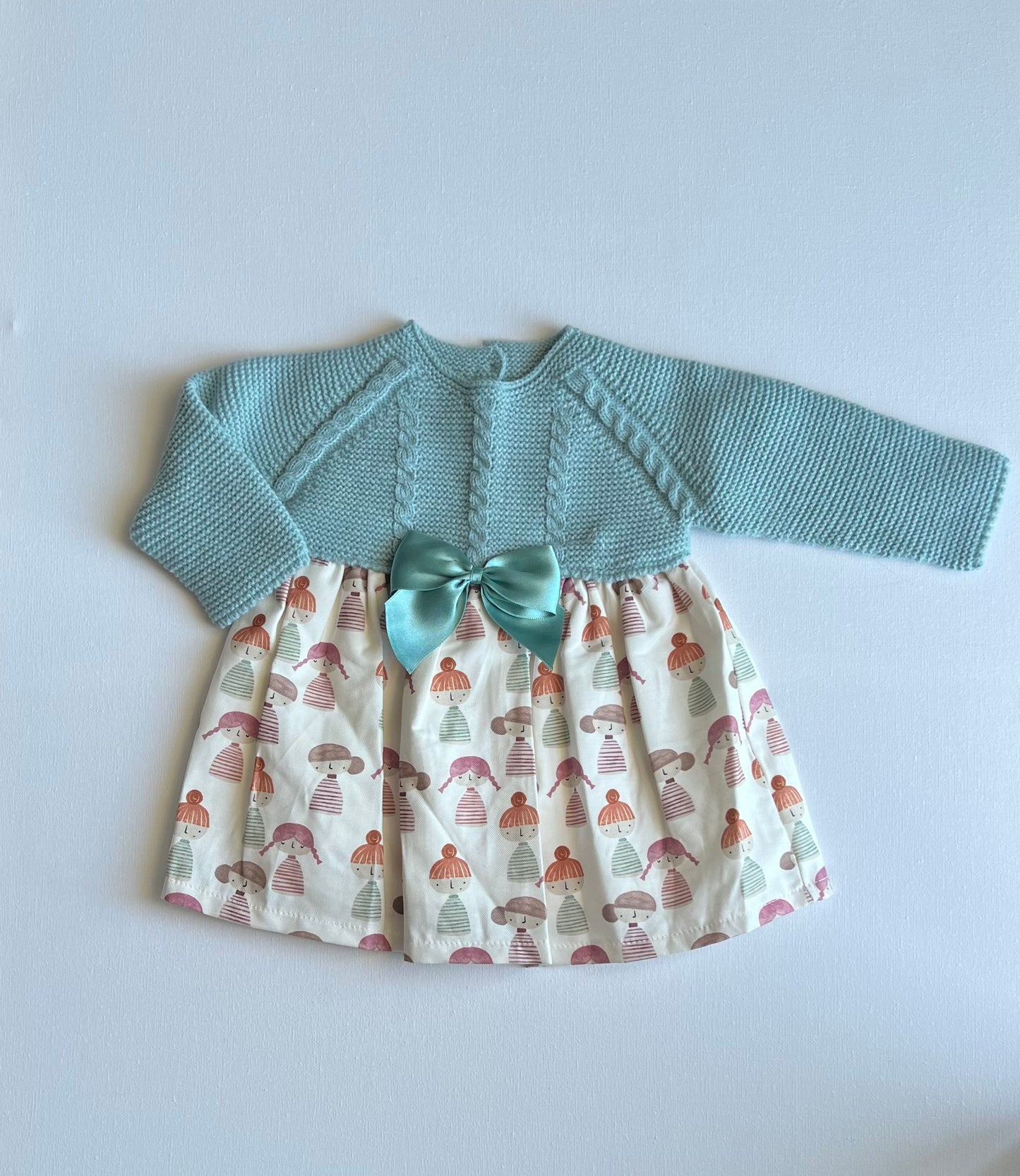 Abito in lana salvia