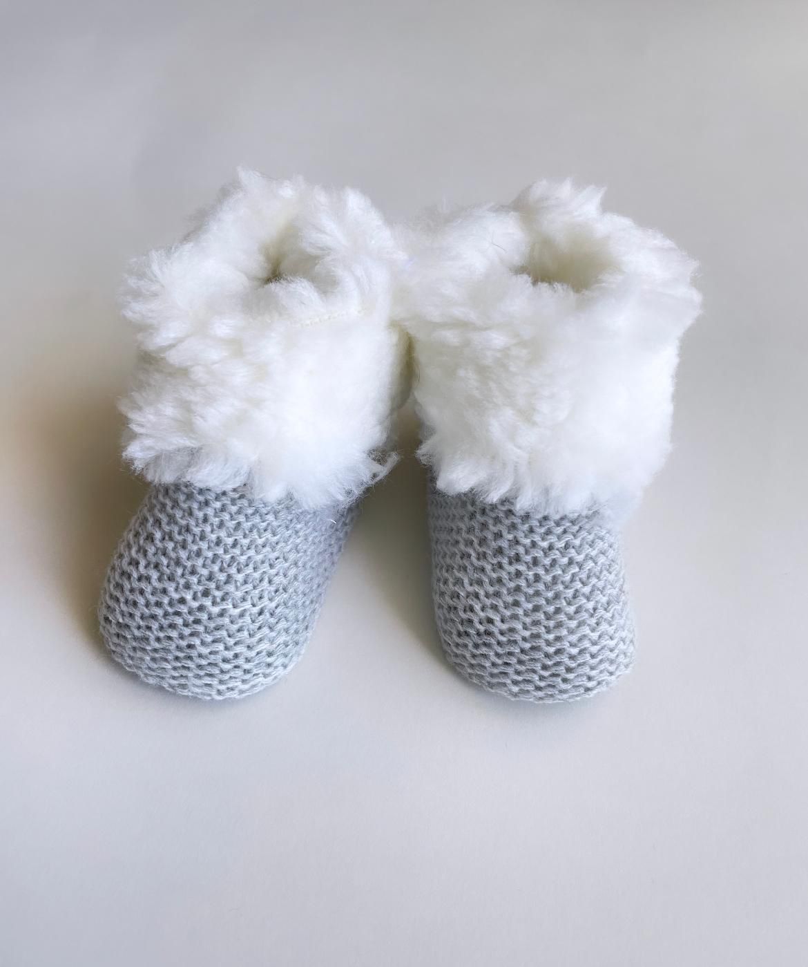 SCARPE IN LANA CON PELICCIA